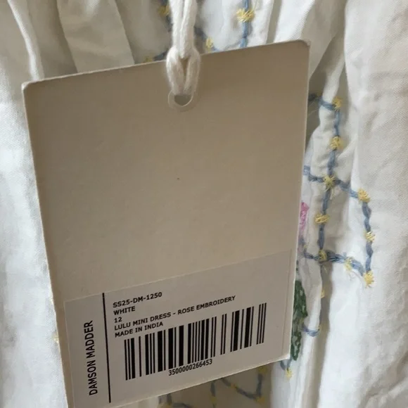 Lulu Rose Embroidered Mini Dress EUC - Picture 8 of 14